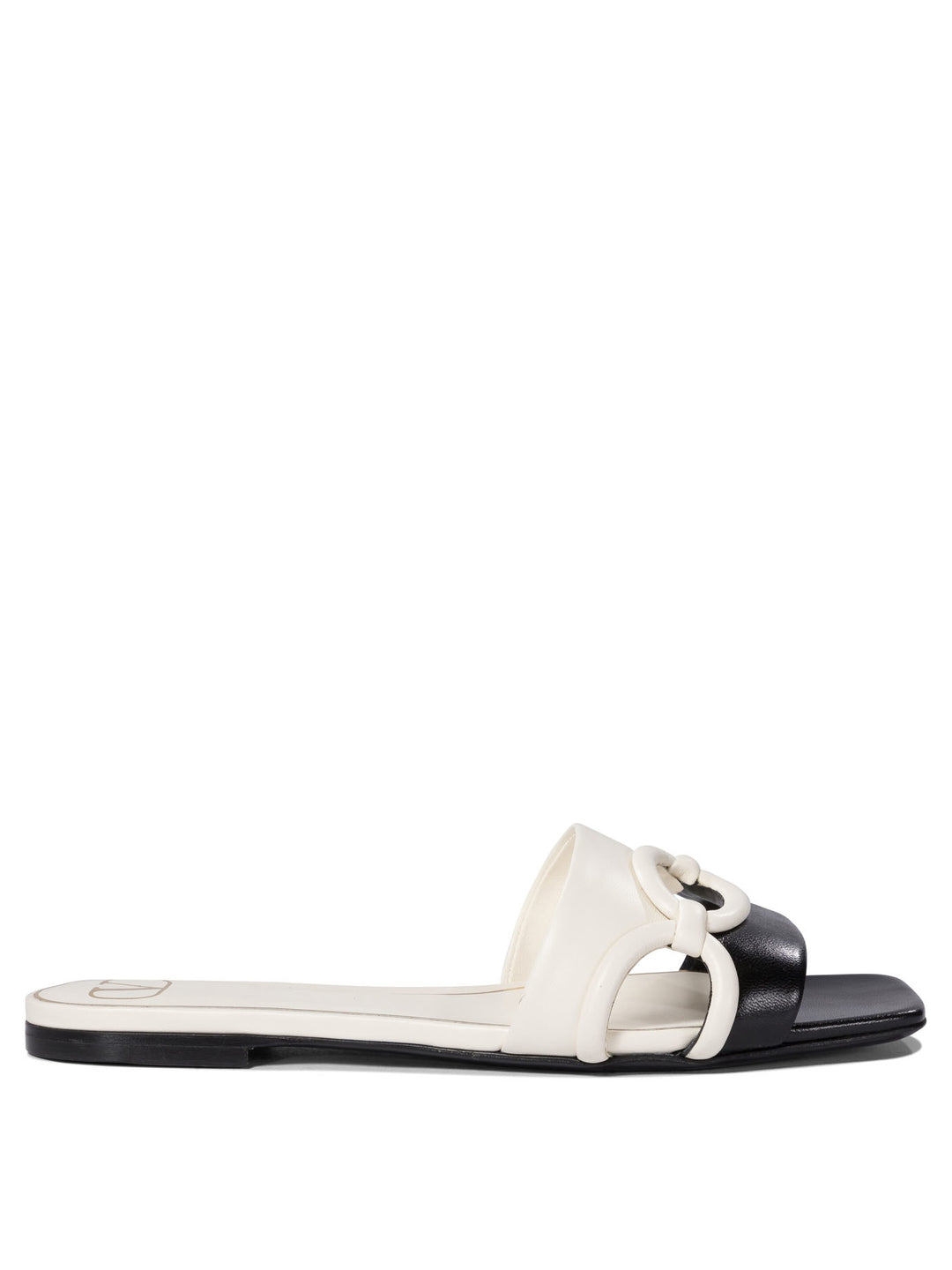 Slipper Bicolore Sandals White