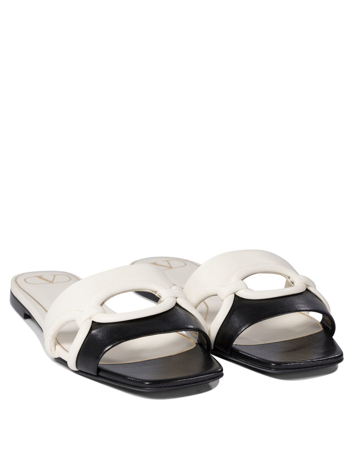 Slipper Bicolore Sandals White