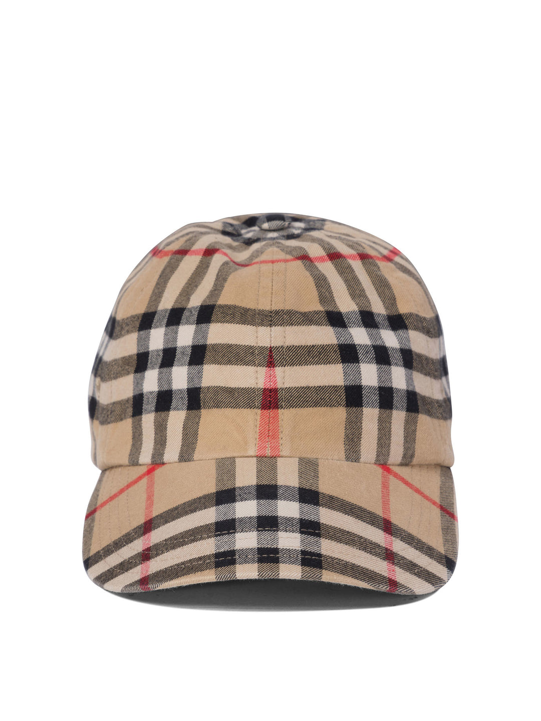 Cappellino Con Stampa Check Hats Beige