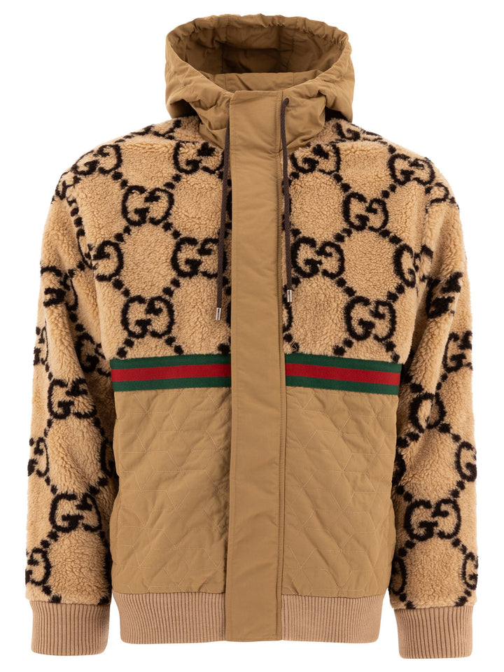 Jacquard Gg Jackets Brown