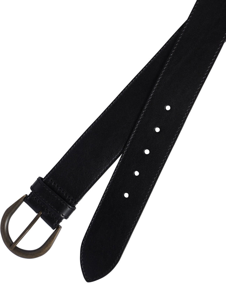 Cintura In Pelle Con Chiusura Con Fibbia Belts Black