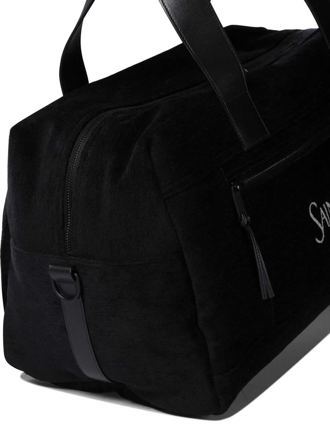 Borsone Con Zip Con Logo Jacquard Travel & Sport Bags Black