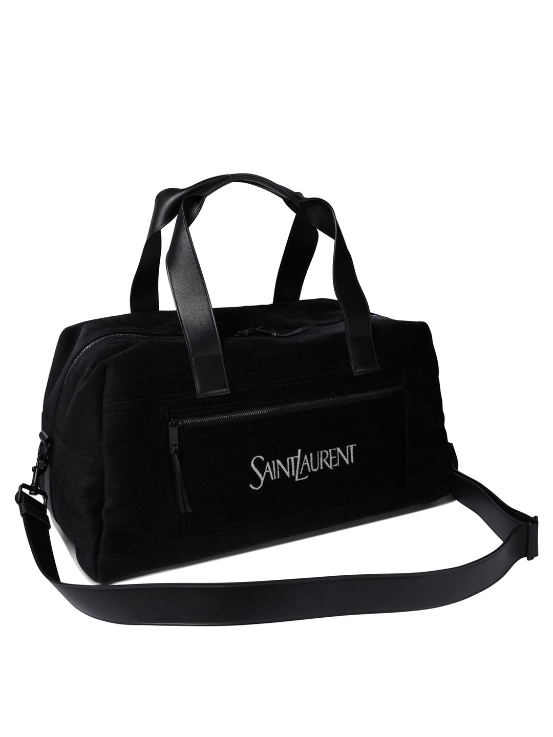 Borsone Con Zip Con Logo Jacquard Travel & Sport Bags Black