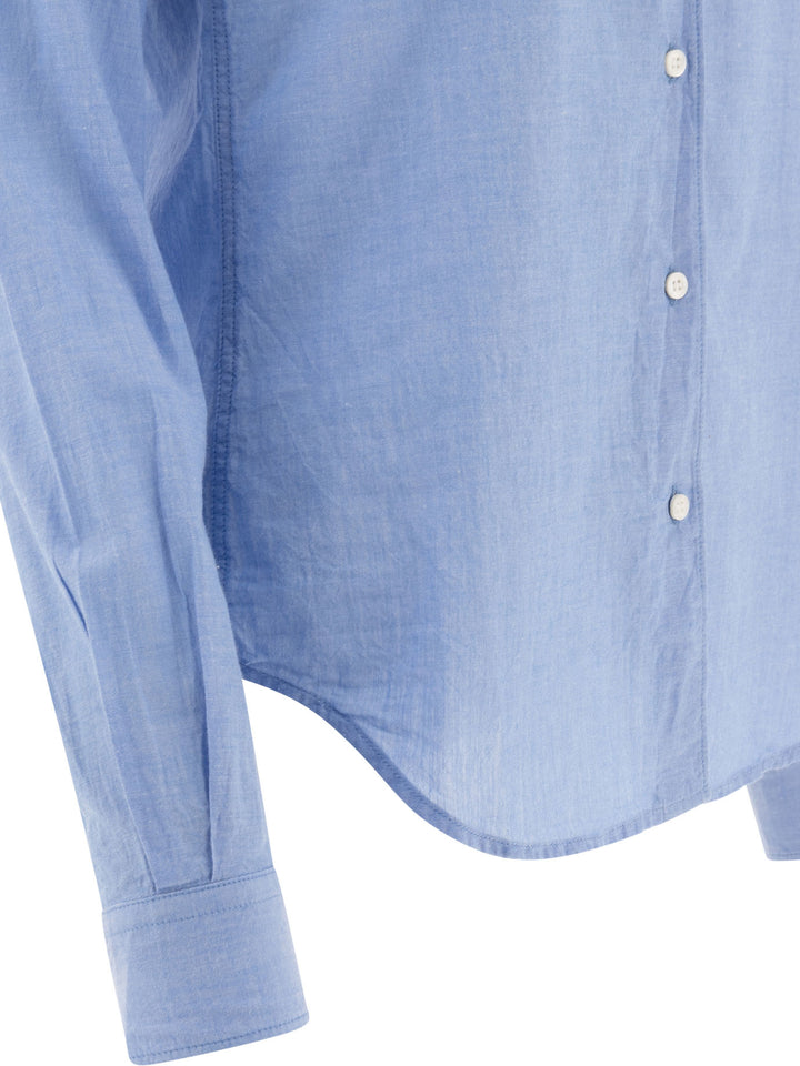 Camicia In Cotone Shirts Light Blue