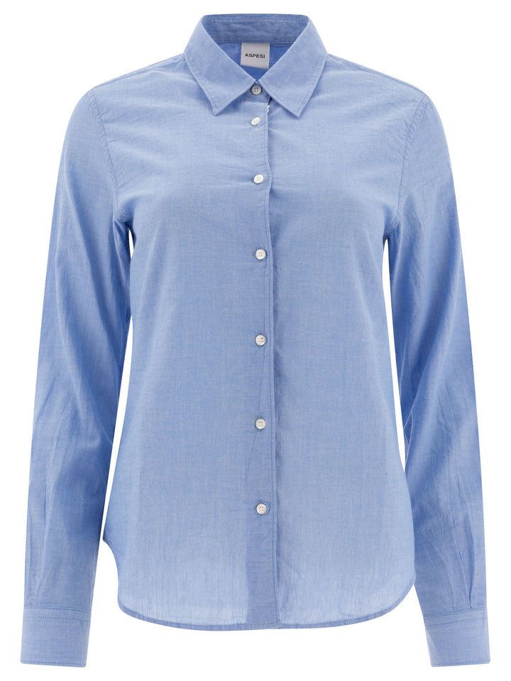 Camicia In Cotone Shirts Light Blue