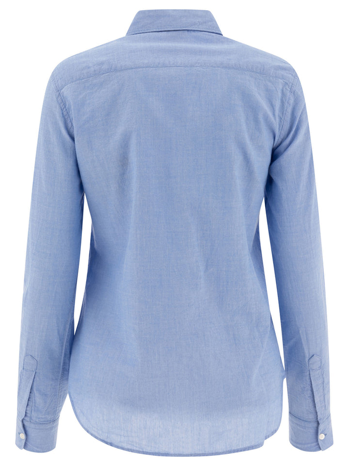 Camicia In Cotone Shirts Light Blue