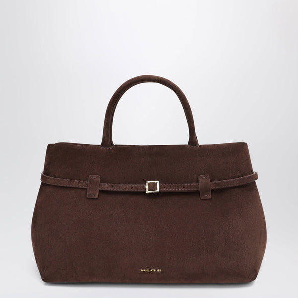 Le Cambon 35 Dark Brown Suede Bag