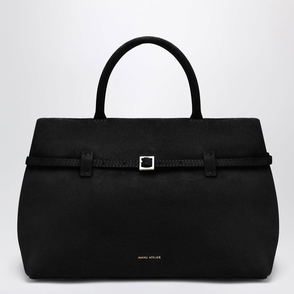 Le Cambon 35 Bag In Black Suede