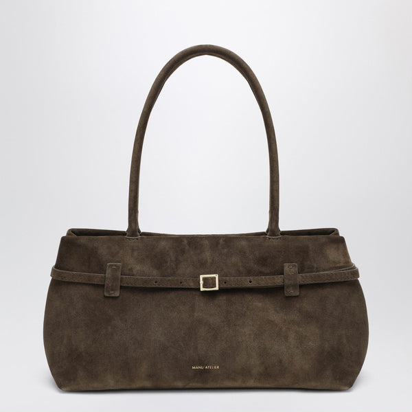 Le Cambon East West Tobacco Suede Bag
