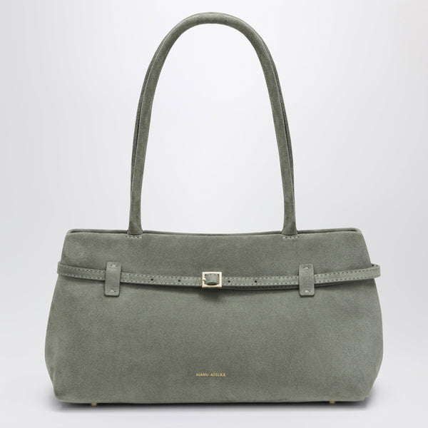 Cambon East West Bag In Pepe Green Suede