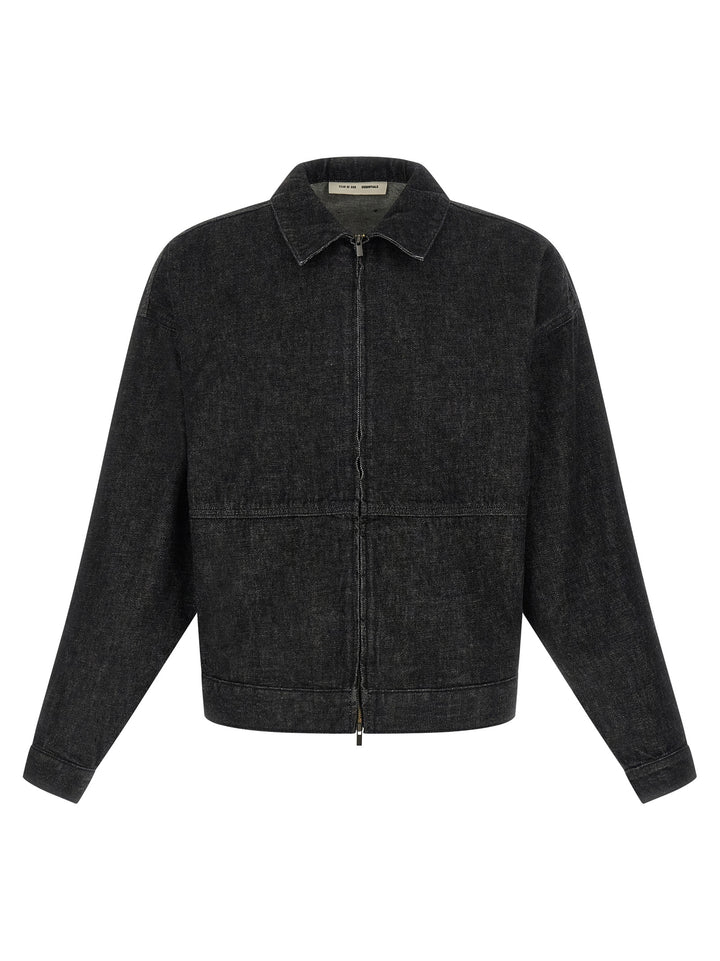 Fear Of God Essential Denim Work Puffer Jackets - Black | 8e3388af4fa105f73d290b2fa47d2988e9fd38ca