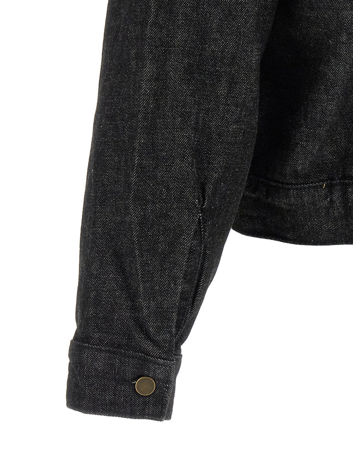 Fear Of God Essential Denim Work Puffer Jackets - Black | a6596c8aac24304f7289d66f0e24a4e3c8957b29