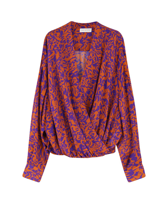 Camiel Cotton Shirt With Multicolor Print