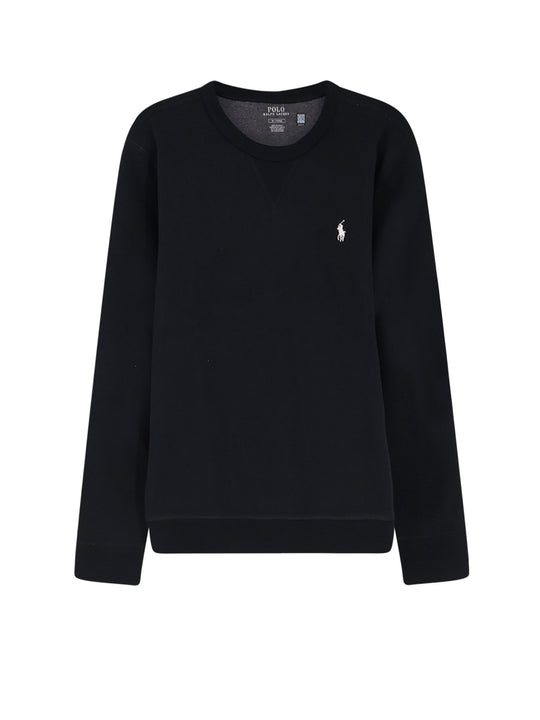 Cotton Blend Sweatshirt With Front Embroidered Logo