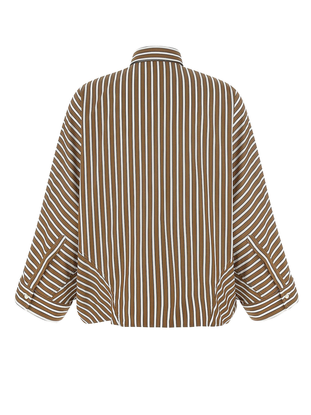 Brunello Cucinelli Shirts - TOBACCO/BLACK/WHITE LINE | 0185ac6dfe11e2c6c1e5196f57c0e53911fb7cee