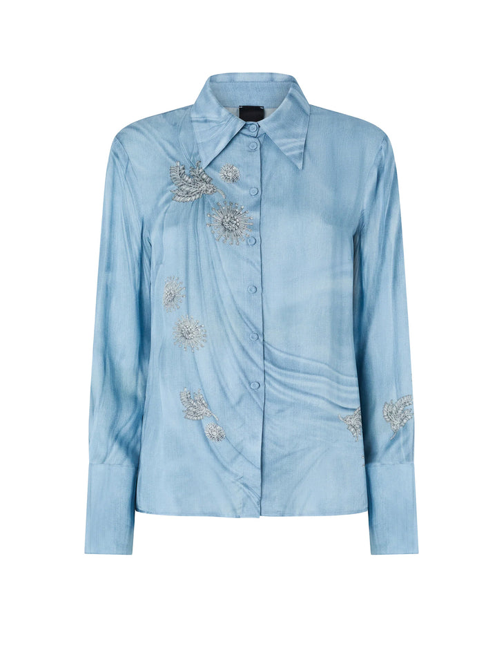 Pinko Shirts - Blue and green | f6a0eae09248c7915fa8991ee5f506762a3cc716