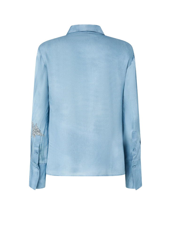 Pinko Shirts - Blue and green | 409361f9ce81d2c003f8c2fe3b48b3a248de2662