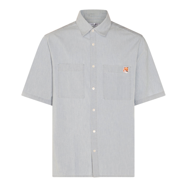 Maison Kitsune' Shirts - Blue and green | f9ac8547679aaa438096407165deca46be9076b4