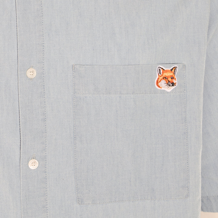 Maison Kitsune' Shirts - Blue and green | fe0235880590e523af25618ce00829f4fa2ca5d7