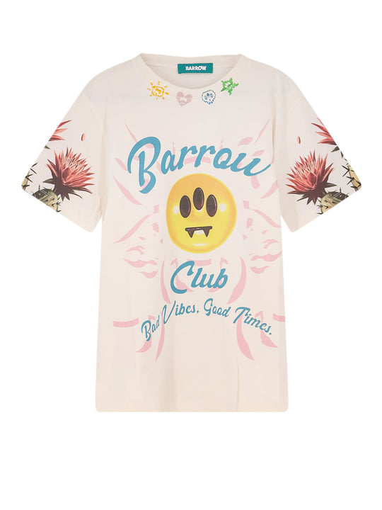 Cotton T-Shirt With Frontal Logo Print