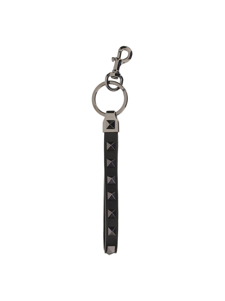 KEY RING | ROCKSTUD | VITELLO/BLACK RUTH