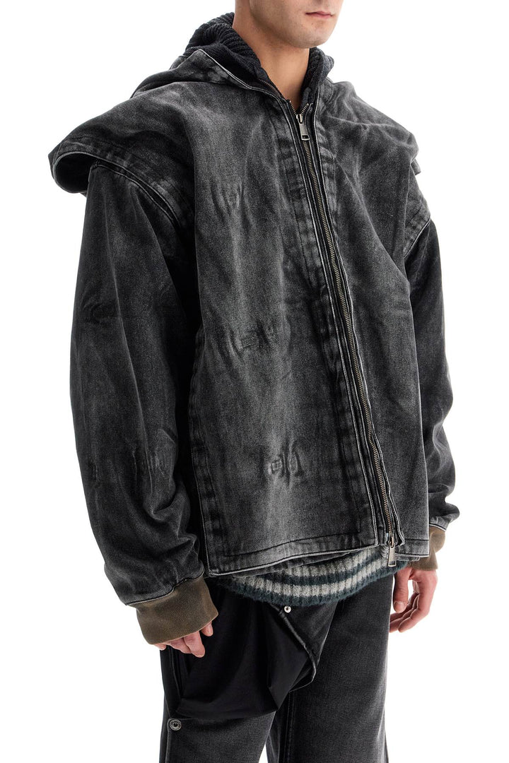 Denim Jacket With Velcro Closure