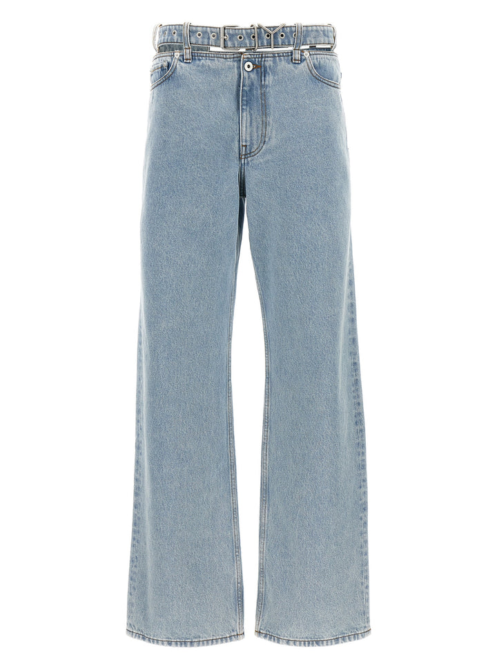 Evergreen Y Belt Jeans Light Blue