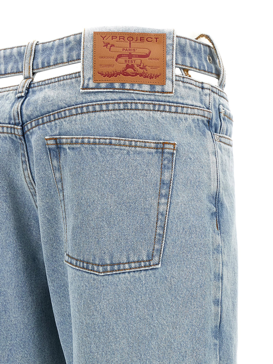 Evergreen Y Belt Jeans Light Blue