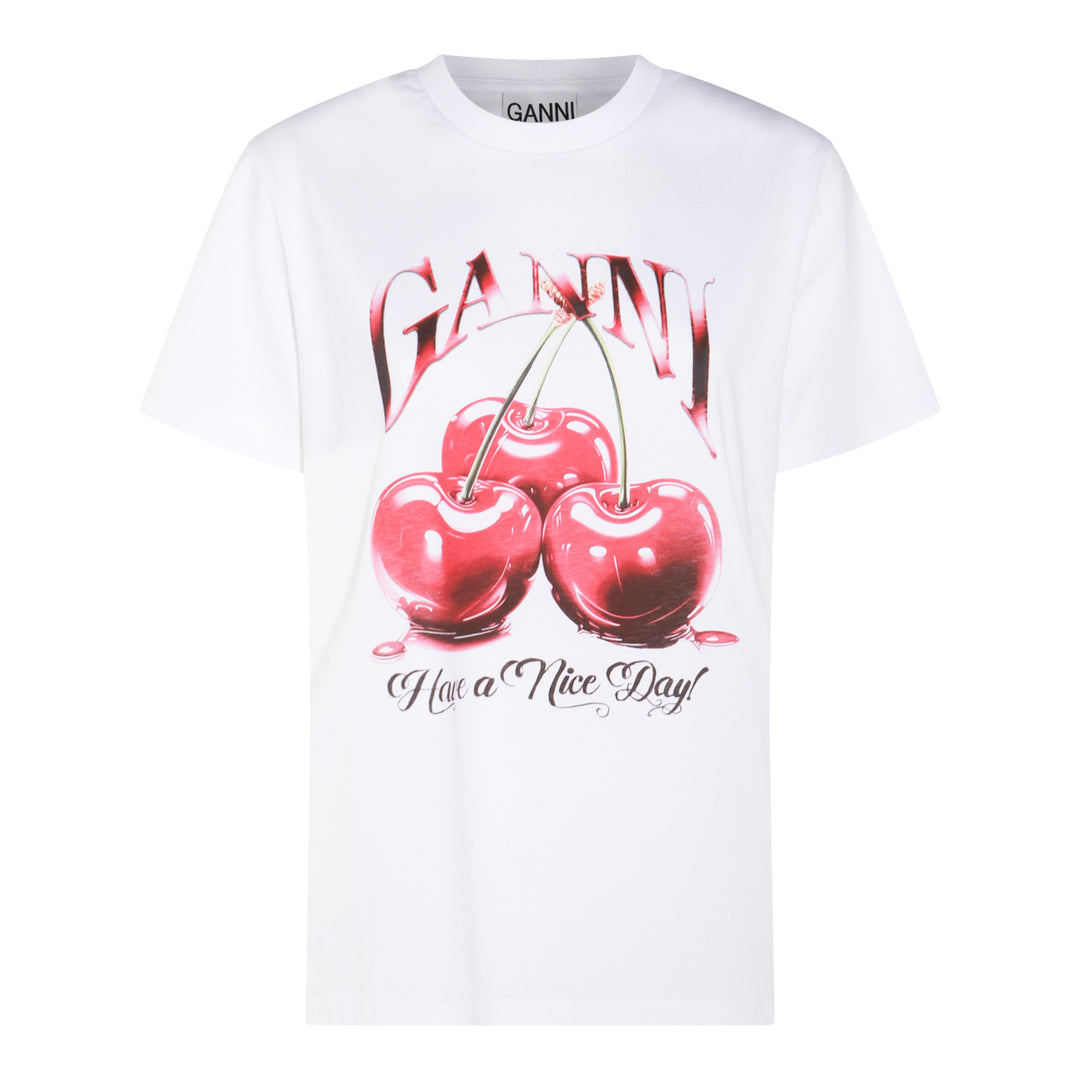 Ganni T-shirts and Polos - Light and natural | 6de17ae57f124fbd1d4052bf0308257df62fff9e