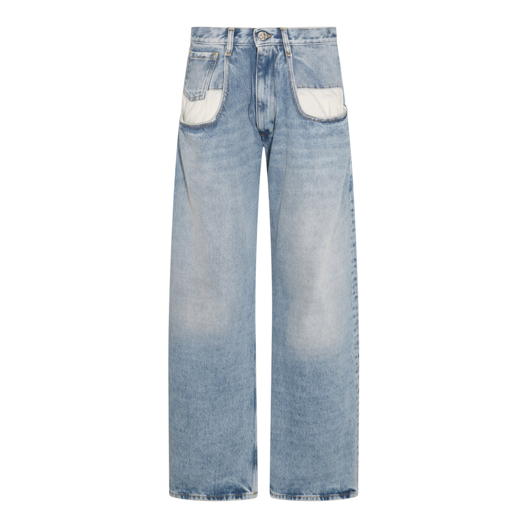 Maison Margiela Jeans - Blue and green | c961545f203c66aa893754501256ef67304d4269