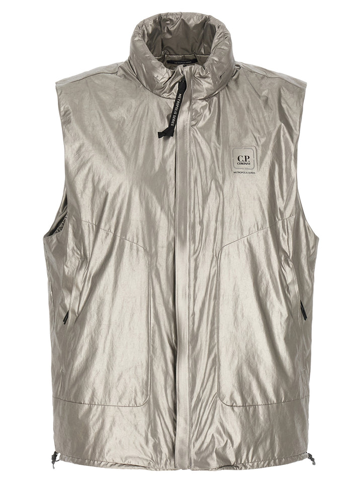 C.P. Company The Metropolis Series Gilet - Silver | 2fea2fd3a55bafaa49d12ff793cc9fd7cb964762