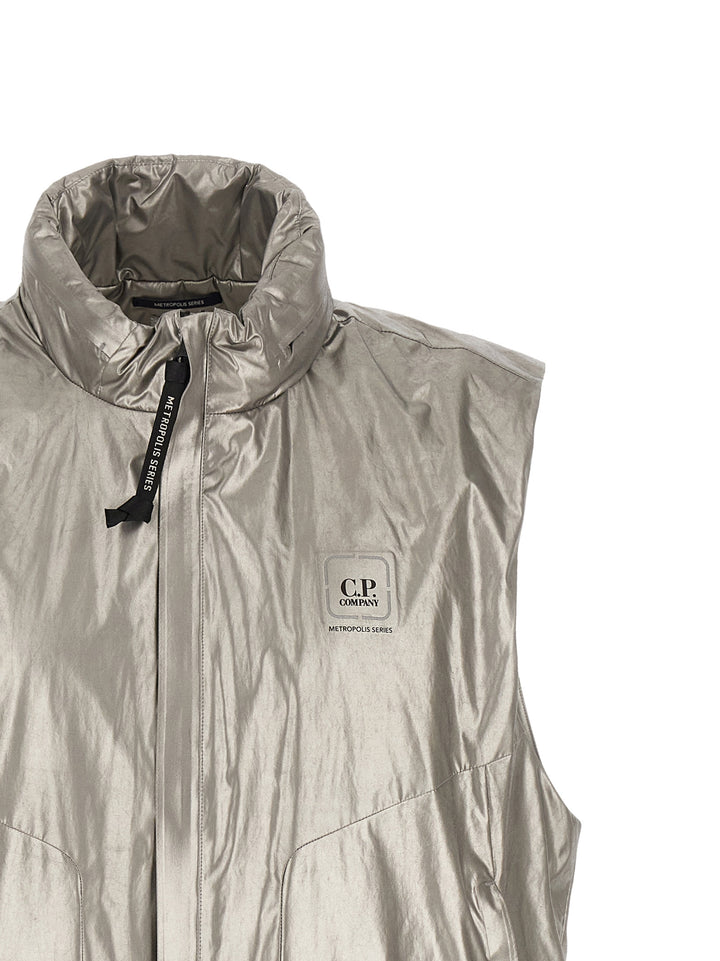 C.P. Company The Metropolis Series Gilet - Silver | d88e70d04910d0c2b93008c4897d777d1bd37b5a