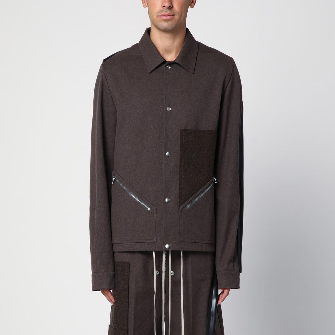 Tour Snap Front Jacket Knitwear Brown
