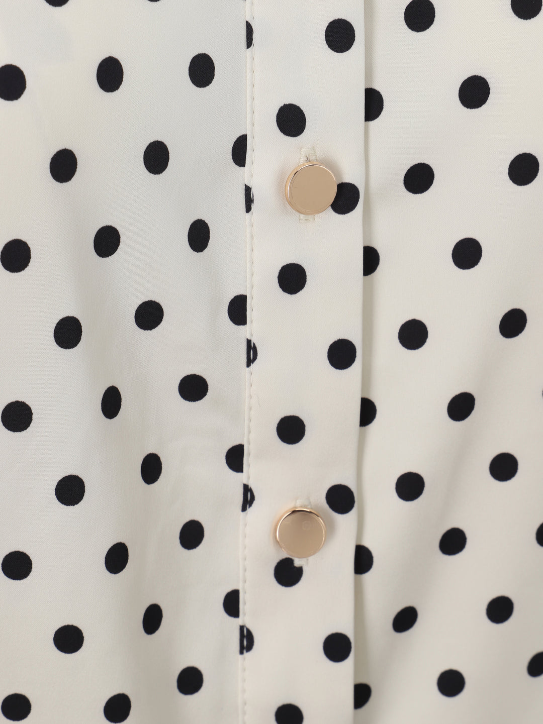 POLKA DOT SATIN BLOUSE