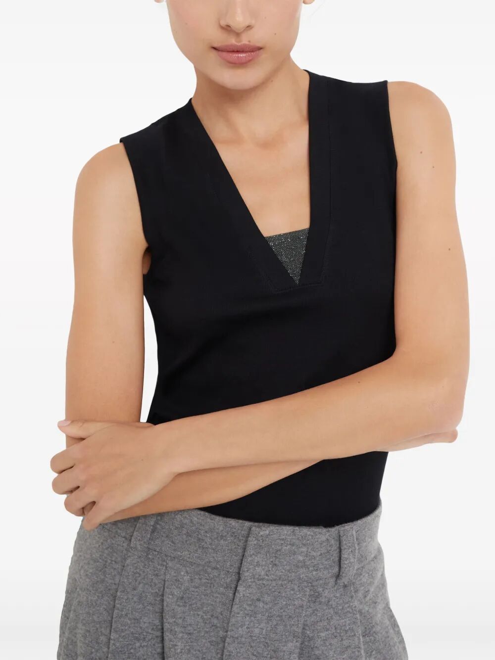 Brunello Cucinelli Tops - Black | 262898750eb2ead44dbd51289beca93d386d7d29