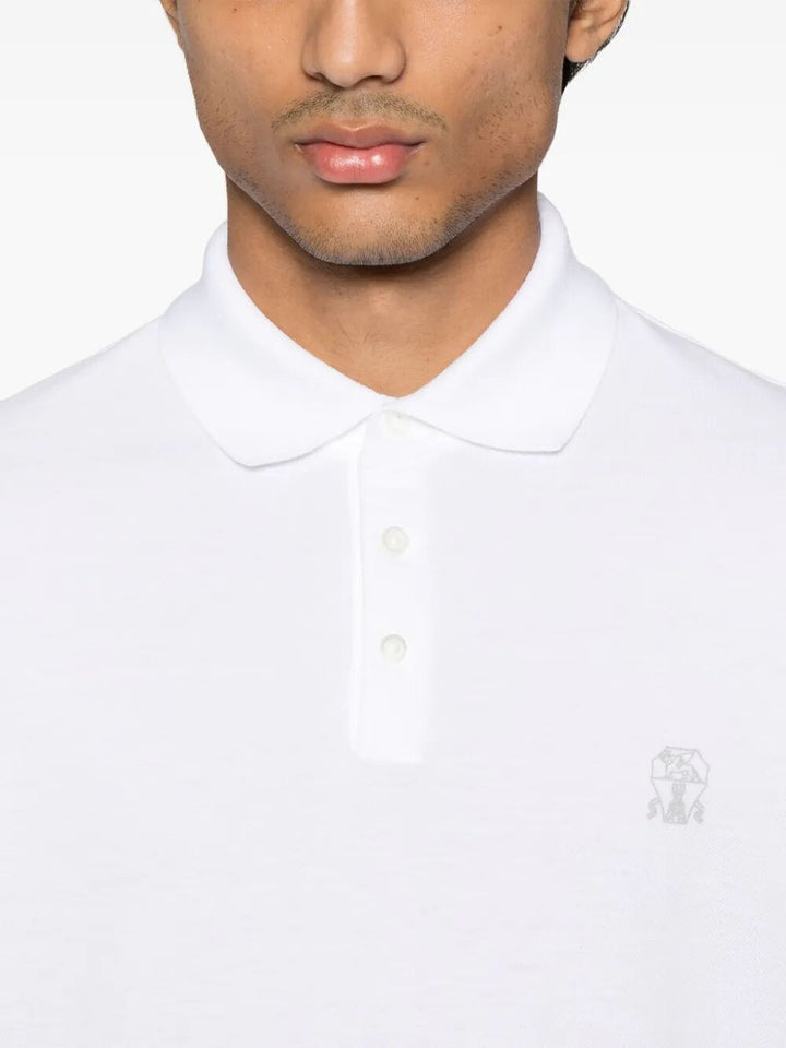 Brunello Cucinelli Polo - White | 5c5a3b86ccd95ee1d9cd4a9709fd229a7beaf9ac