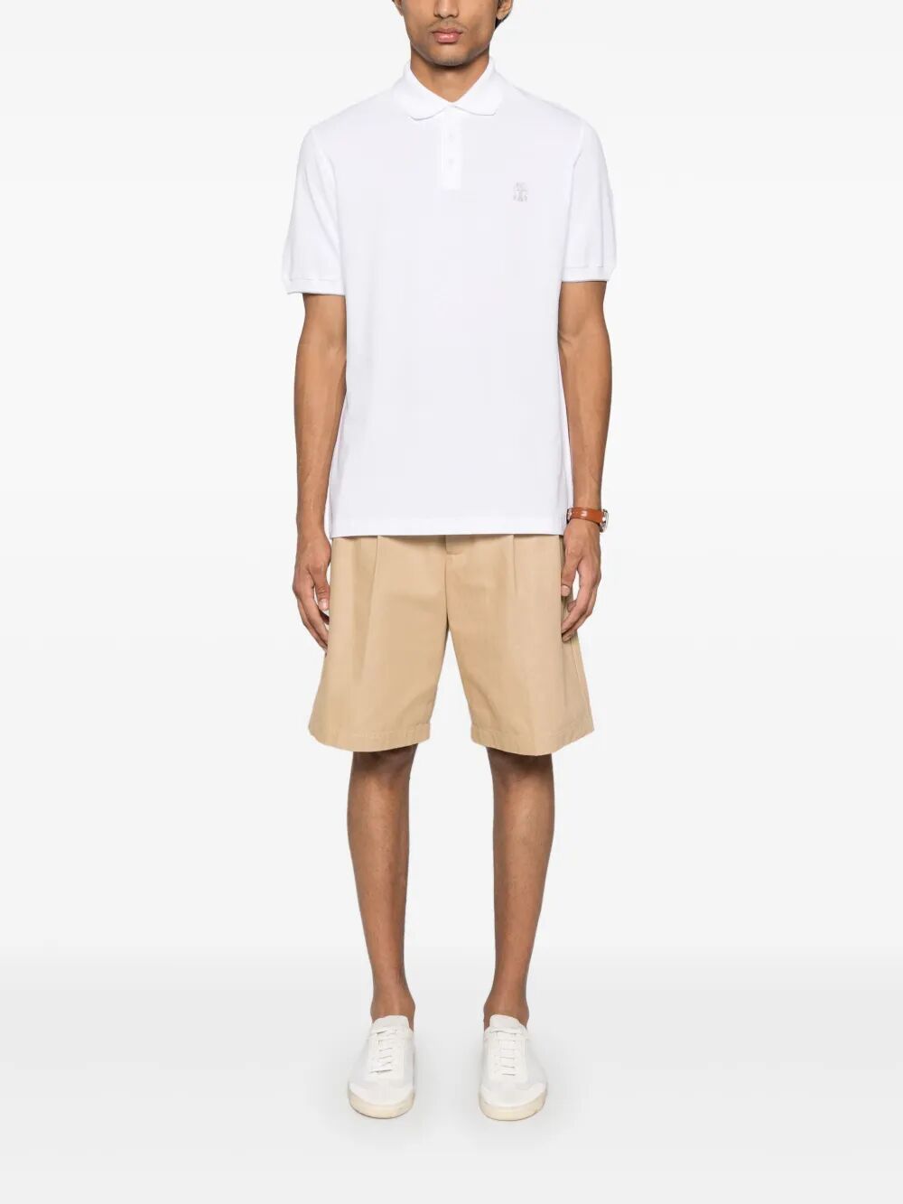Brunello Cucinelli Polo - White | 0701eb54b0ffef01647c3a8f46654abde90a03c9