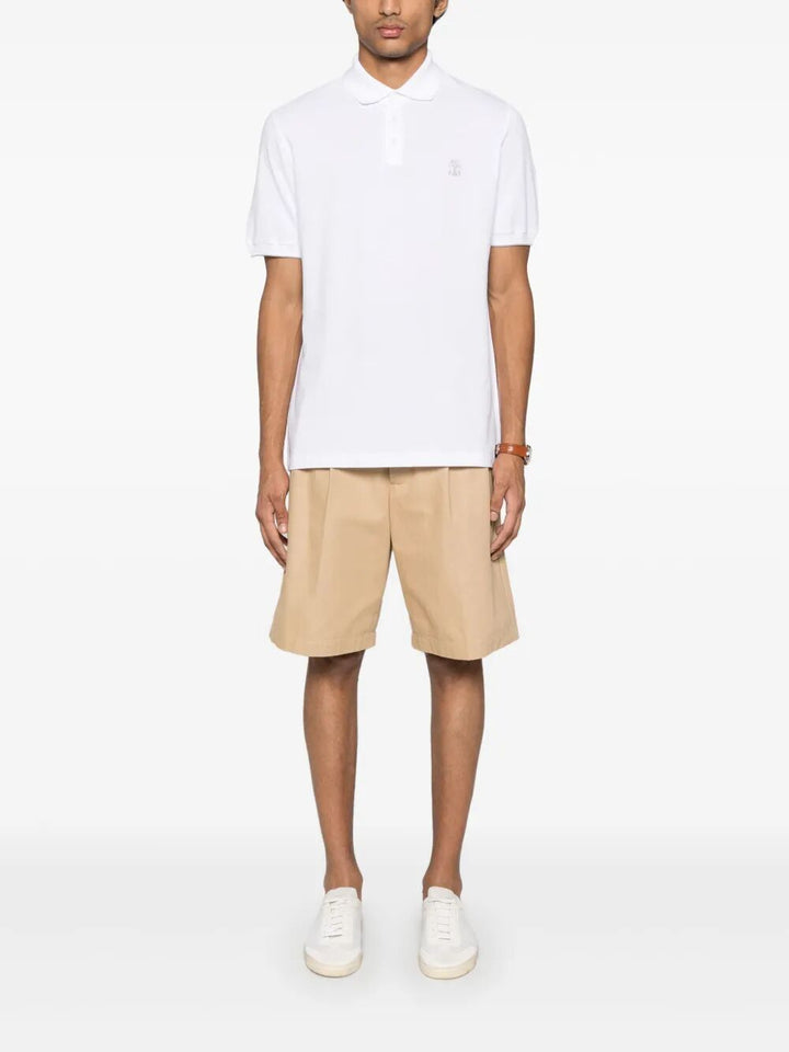 Brunello Cucinelli Polo - White | 0701eb54b0ffef01647c3a8f46654abde90a03c9