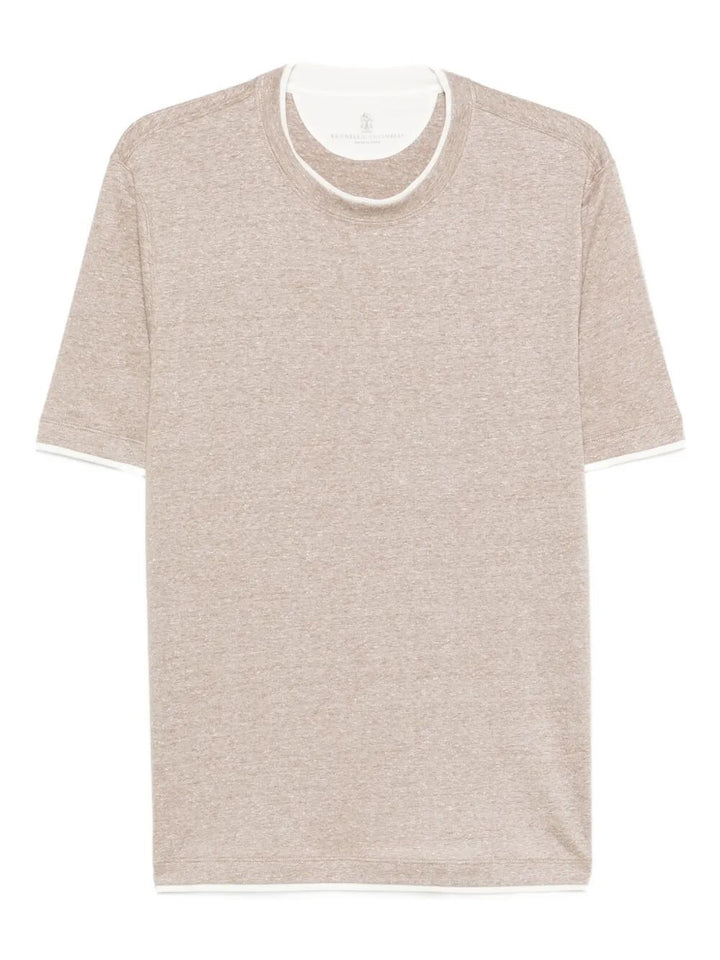 Brunello Cucinelli T-shirts - Brown | 285c5f9eefc3f58eb538728e12754e2f7bf9be19