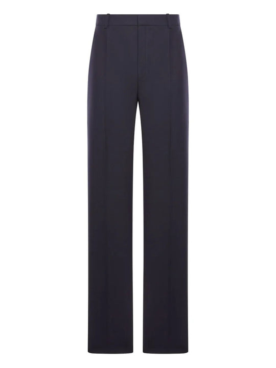 High-Waisted Tailored Pants In Wool ChinÉ