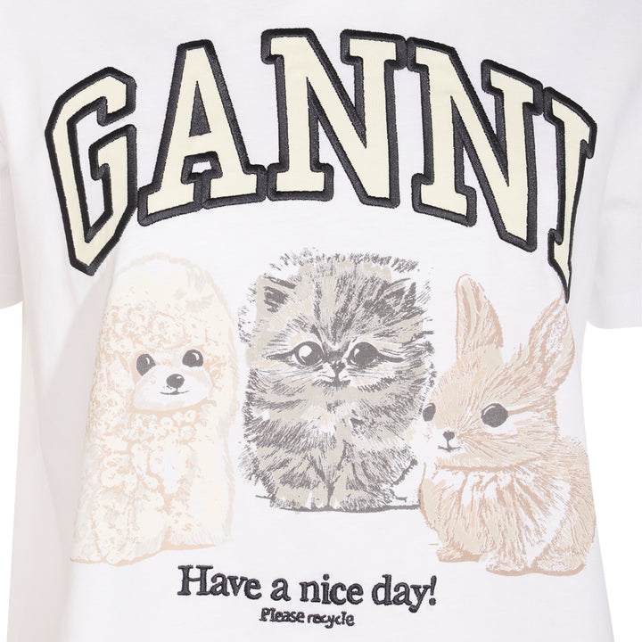 Ganni T-shirts and Polos - Light and natural | f952547a1b9669402b14c895116aded04282bc7c