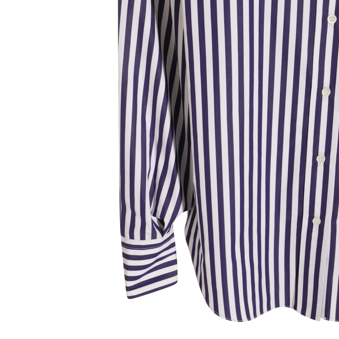 Brunello Cucinelli Shirts - BIANCO/BLUE | 274e9da4eb60388a4d71775d5731a8d67a50b7d6