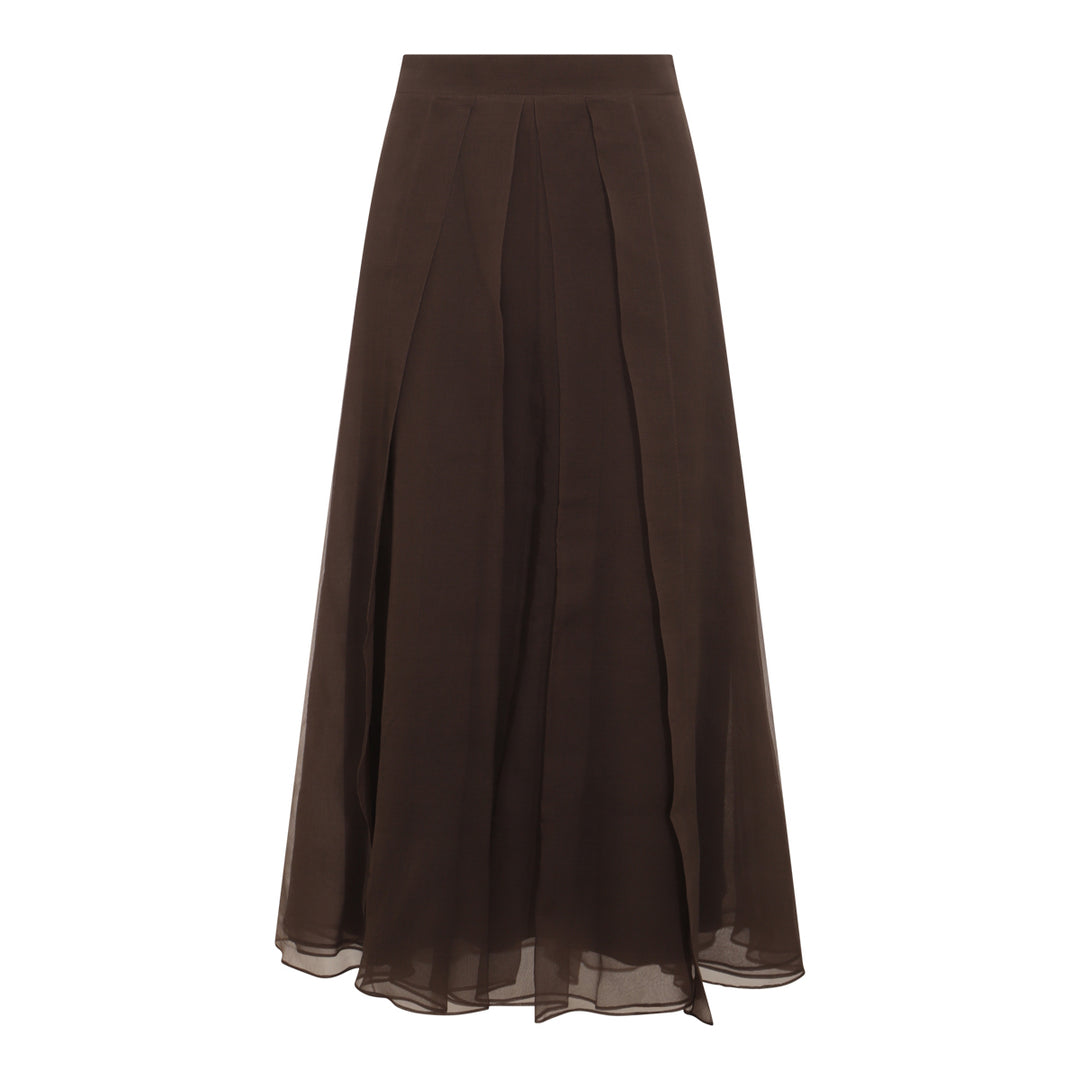 Brunello Cucinelli Skirts - DARK CHOCOLATE | 64ab7d9af7c588cd765da6892e6adf1628ff5337