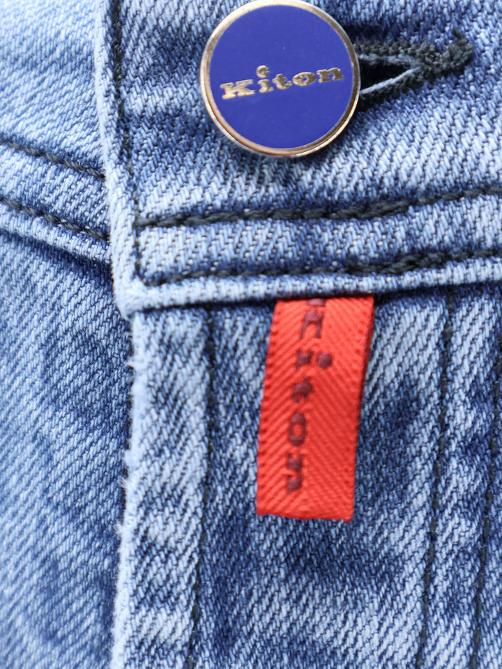 Kiton Ciro Paone Jeans - Blue and green | 14e791122ad768409644088268aa3102cfedd010