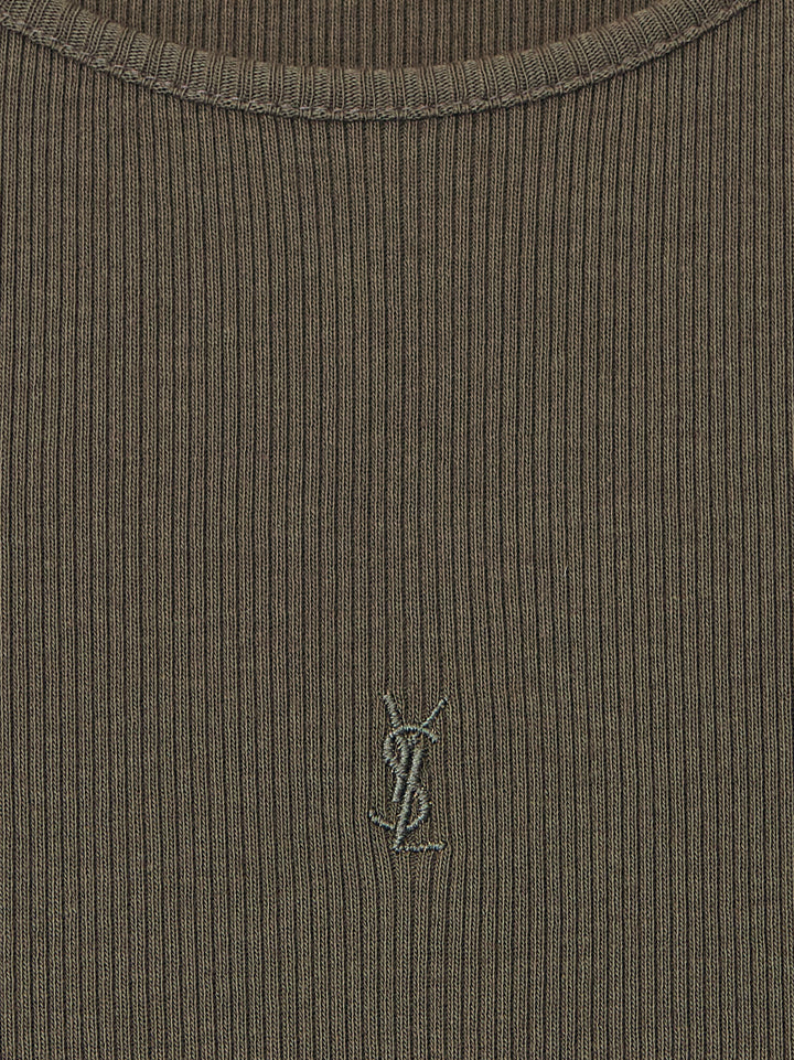 Saint Laurent T-shirts and Polos - KAKI FONCE | 07918b242aad39f51f59d511d5e71386273388da