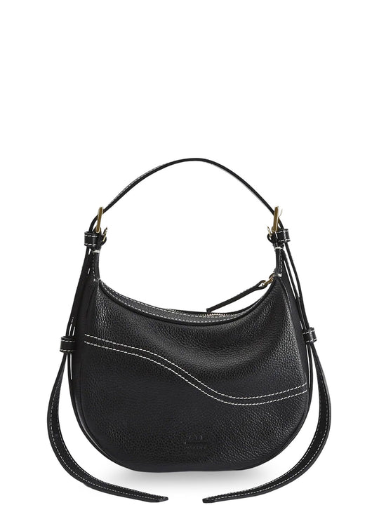 Silea Mandorla Leather Crossbody Bag