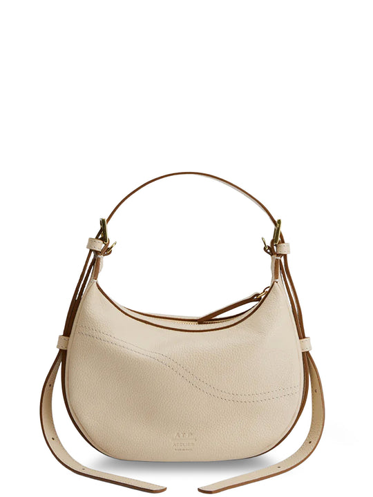 Silea Mandorla Leather Crossbody Bag