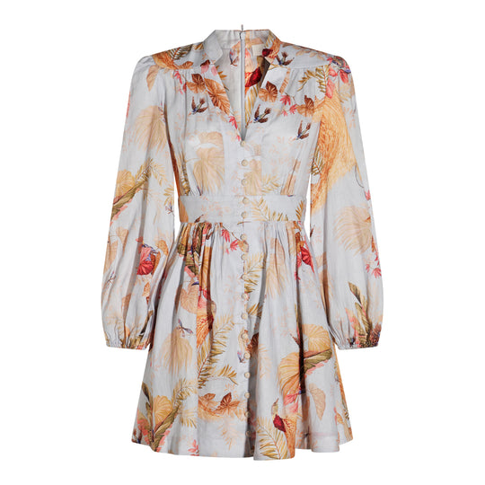 Dresses Light Blue Palm Floral