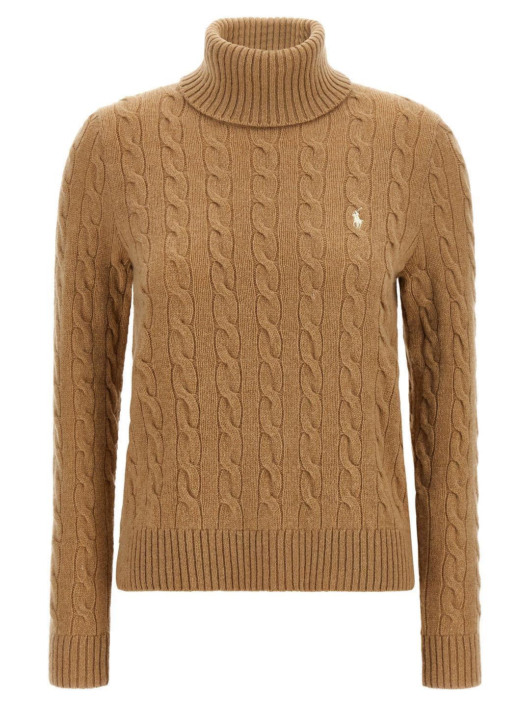 Polo Ralph Lauren Braided Turtleneck Sweater Sweaters and Cardigans - Beige | 1aea7901e2abb06cfe474ca4242cb1daa363d708