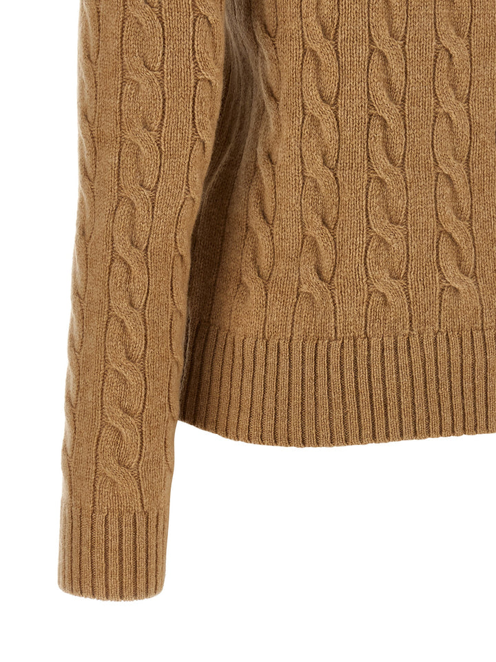 Polo Ralph Lauren Braided Turtleneck Sweater Sweaters and Cardigans - Beige | 677553c32ccca20054720760639b299c1af12fb0